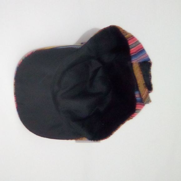 Peruvian Multicolor Striped Men's Hat - Picture 12 of 14